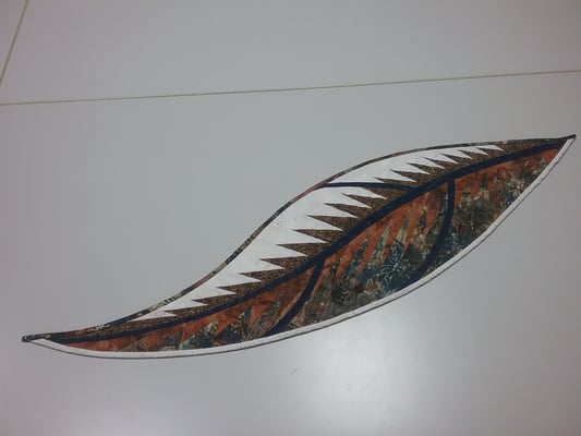 Tea Leaf Table Runner- Bernhild Schröder 2016, Anleitung von Judy Niemeyer, Quiltworx 