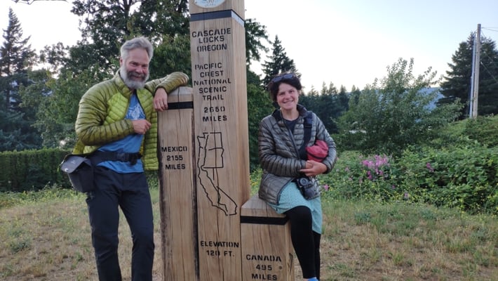 Oregon-Washington-Terminus in Cascade Locks