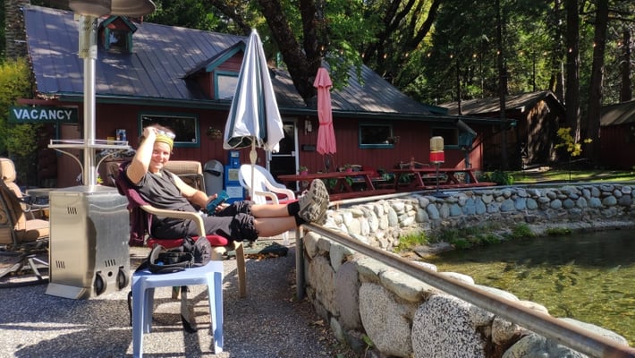 Sabine am Forellenteich