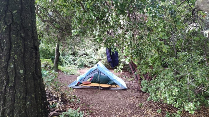 Unser Zeltplatz im Mangrovenwald