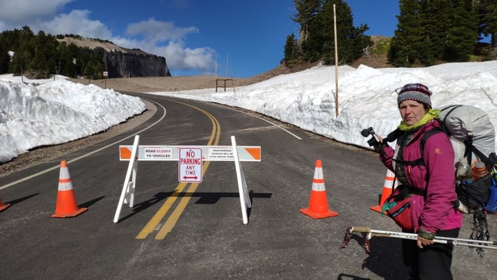 Ein Teil der Autostrasse um die Rim ist noch gesperrt