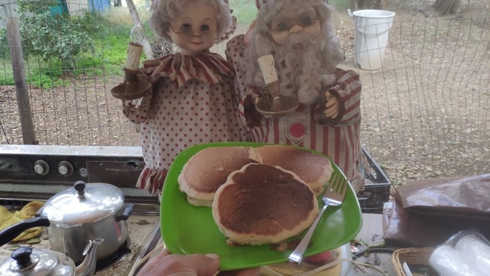 Pancakes, noch ohne Butter und Sirup