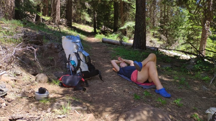 Kurze Siesta am Mittag