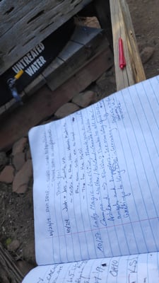 Trailregister am Watercache 22