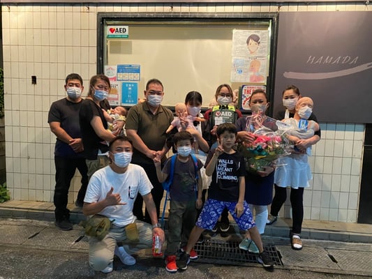 AED設置、しゃぶしゃぶ浜田を宜しく！