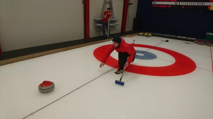 Januar 2019: Teamausflug in die Curling Halle