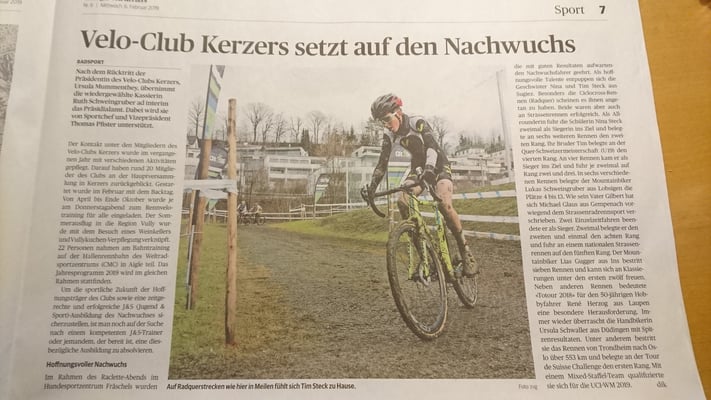 Kerzers Anzeiger Tim Steck 2019