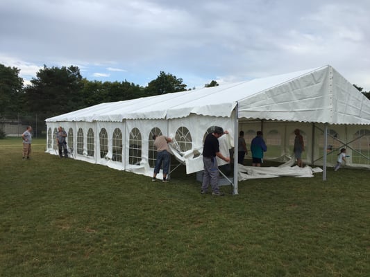 18m langes Partyzelt