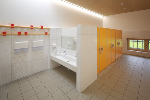 Kinderhaus Hagelloch, Wasch- und WC-Bereiche