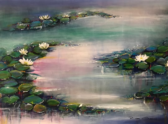 Verkauft!   Lebendige Ruhe   80x60    Acryl auf Leinwand