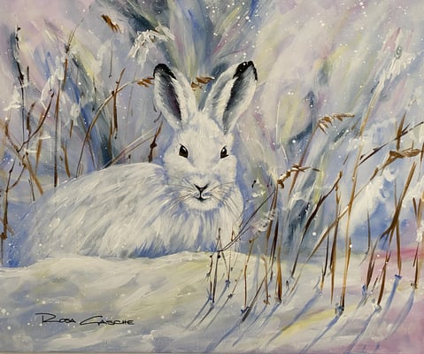 SchneeHaasi  60x50        Acryl auf Leinwand              2024680