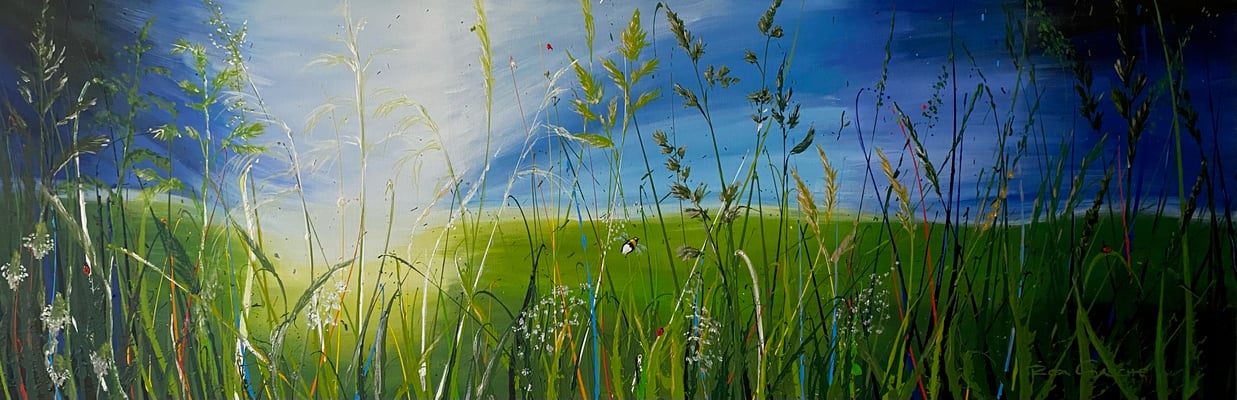  Unendliche Weite  120x40 Acryl auf Leinwand 2025