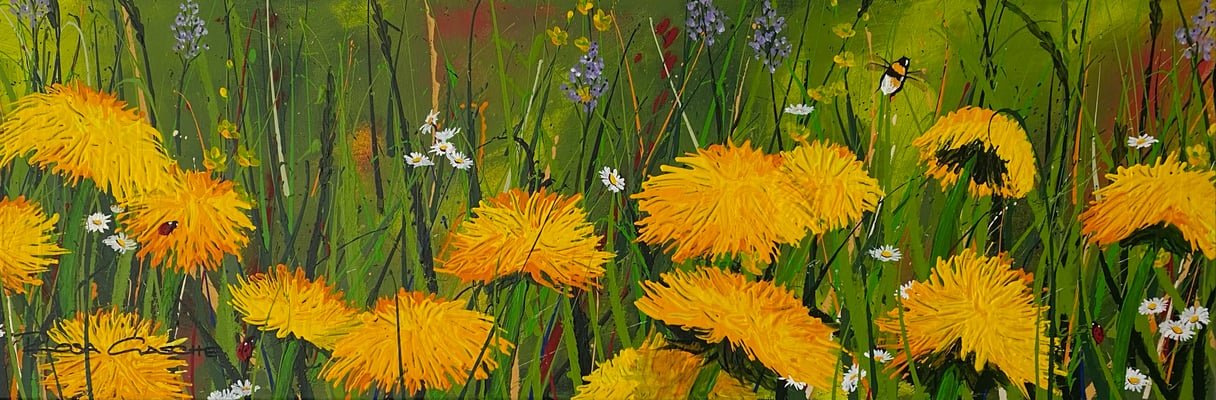 Goldig    90x30.     Acryl auf Leinwand.    2025900