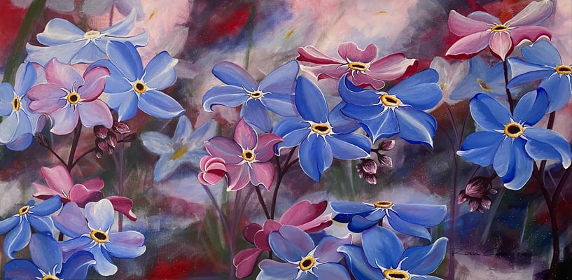 Sternenstaub    120x60     Acryl auf Leinwand                 20212700