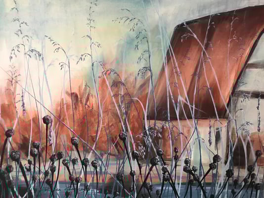 Das innere Feuer  80x60  Acryl auf Leinwand