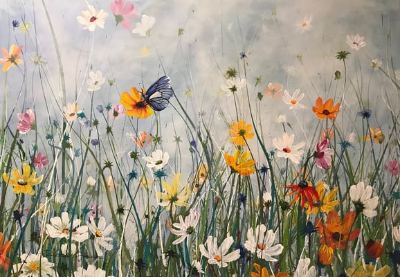 Verkauft!  Der Duft des Sommers 100x70 Acryl auf Leinwand 20202400