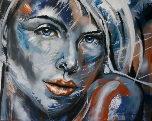 Die Liebe zum Leben    Mixed Media auf Leinwand  100x80