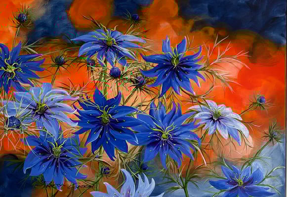 Saft und Kraft.  100x70.    Acryl auf Leinwand.    20252100