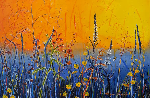 Lebensfeuer   120x80.  Acryl auf Leinwand.   20252800