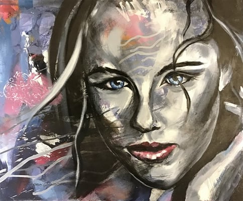 Mein Spiel    Mixed Media auf Leinwand  60x50