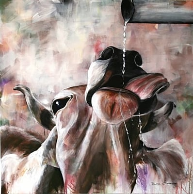 Verkauft!    100x100   Acryl auf Leinwand