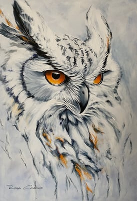 Reserviert!Uhuuu.  70x100   Acryl auf Leinwand.    20252500