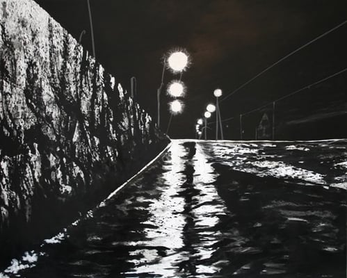 PRIVATBESITZ !    Regennass      100x80    Acryl auf Leinwand