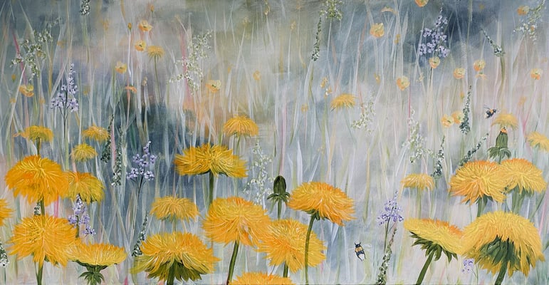 Goldige Zeit   120x60   Acryl auf Leinwand                           20212200