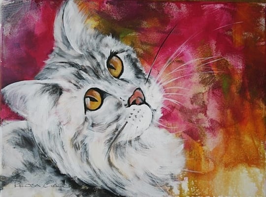 Tigi  40x30   Acryl auf Leinwand