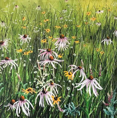 Verkauft!    Himmelsapotheke  80x80   Acryl auf Leinwand     20181600