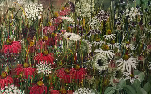 Geborgen in der Fülle    80x50   Acryl auf Leinwand               20201400