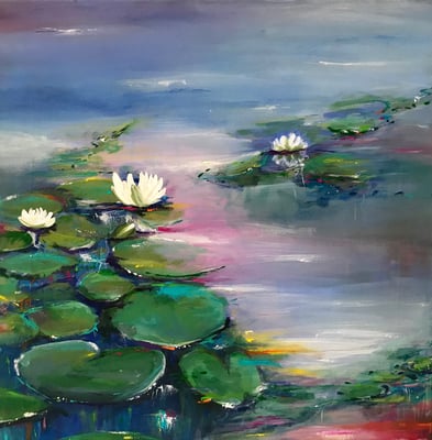 Zartheit im Sein     50x50x4    Acryl auf Leinwand                                              2020790