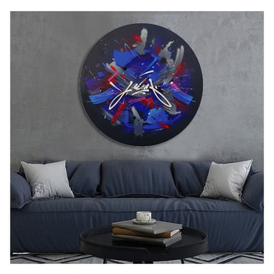 NETUNA - -Kendo Deuxglik - Mixed medias on Canvas - 120X120cm (2021)