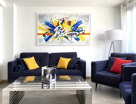 Acrylic on canvas, 100X170cm.