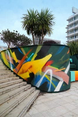 WALLPAINT @ Terrasse Meriadeck, Bordeaux.