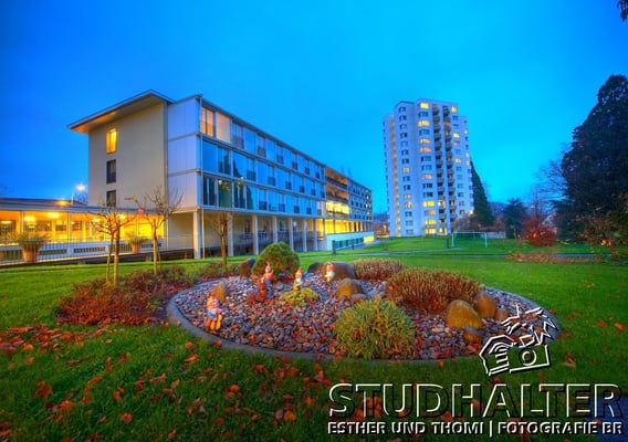 Nachtaufnahmen Betagtenzentrum Eichhof Luzern für Energo by Stockerdirect.ch. HDR-Fotografie.