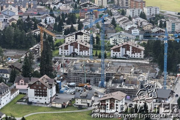 Baustelle "The Chedi Hotel Andermatt" der Andermatt Swiss Alps AG am 6. Juli 2011