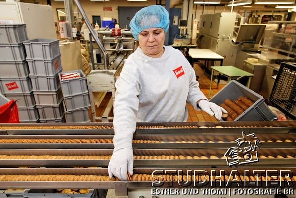 Produktion Choco-Biscuits WERNLI AG in Trimbach/SO 2012