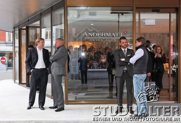 Eröffnung Showroom Zürich Andermatt Swiss Alps mit viel Prominenz im Restaurant HILTL in Zürich. 22.April 2010