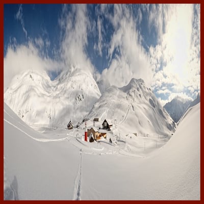 Oberalppass mit Leuchtturm