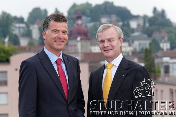 VRP + CEO: Mark Bachmann, Präsident des Verwaltungsrats VRP und Bernard Kobler, Präsident der Geschäftsleitung CEO. 2011