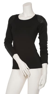 1020-101 Shirt leathersleeve