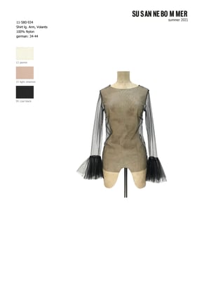 11-580-934, 99, Shirt volants, coal black