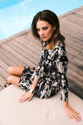 160 Carla Dress    Print  U13