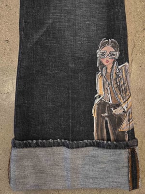 Fabienne roll up 9232002003-W5-5023-leg print