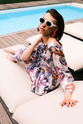 248 Ubah Dress Print U03, 125 Legi straight leggings Print U03