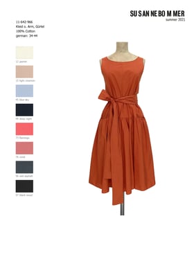 11-642-966, 76 Dress sleeveless, coral