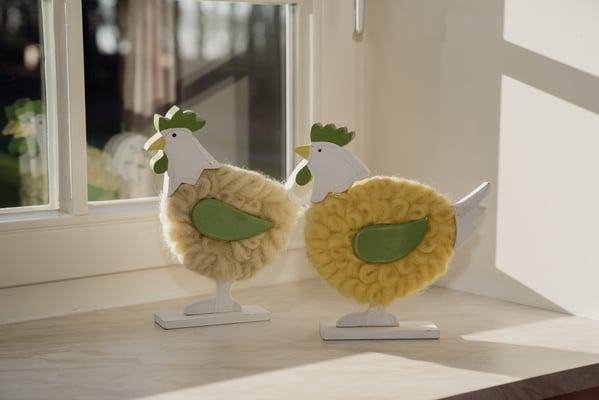 Auch in dieser Wohnung finden sie liebevolle Details. Es lebt sich gut mit Huhn ;-)
