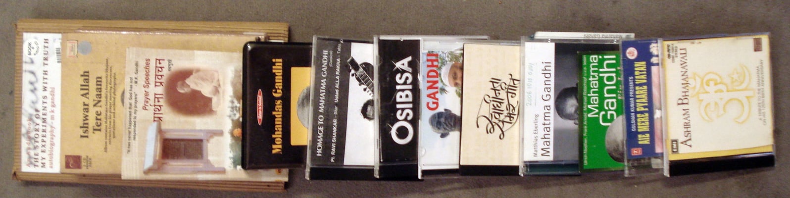 120 Audio CDs on Mahatma Gandhi
