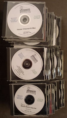 240 DVDs/VCDs on Mahatma Gandhi and 80 DVD/VCD on India